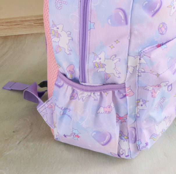 Custom Unicorn Kids Backpack | Lightweight Cartoon School Bag with Adjustable Straps