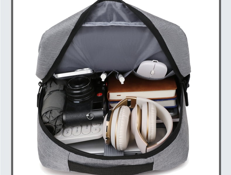 Custom Large Capacity School Backpack for Teens – Lightweight Student Bookbag with USB Charging Port