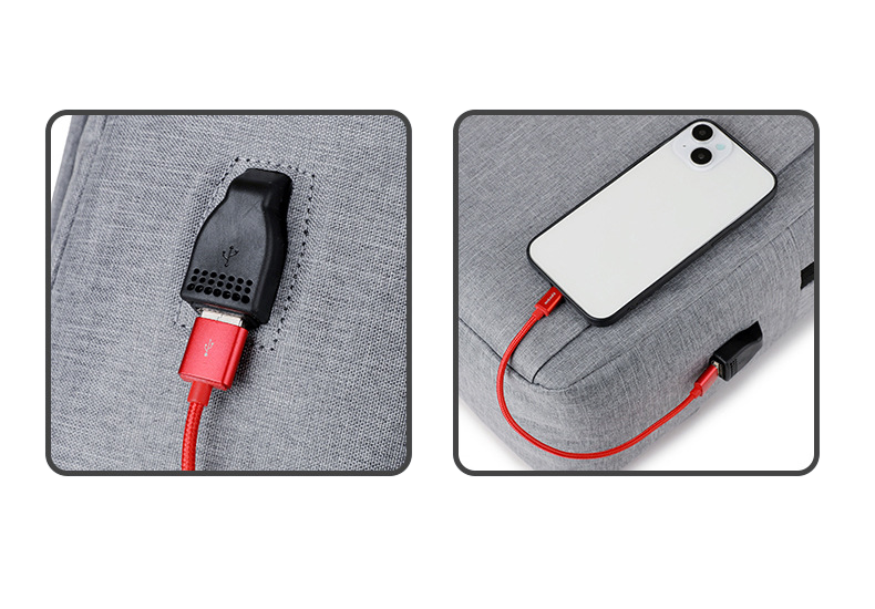 Custom Large Capacity School Backpack for Teens – Lightweight Student Bookbag with USB Charging Port