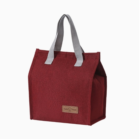 Portable Oxford Cloth Lunch Bag Insulated Cooler Bag for Students and Outdoor Use