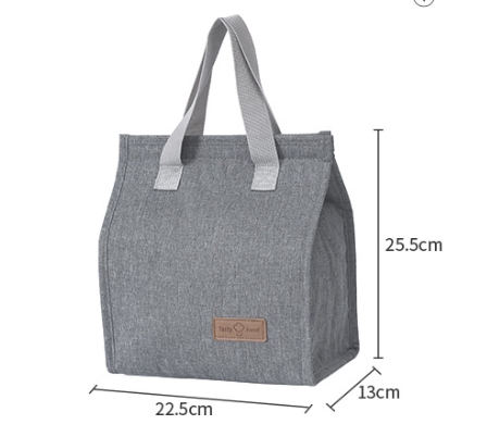 Portable Oxford Cloth Lunch Bag Insulated Cooler Bag for Students and Outdoor Use