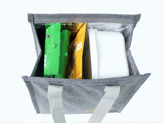 Portable Oxford Cloth Lunch Bag Insulated Cooler Bag for Students and Outdoor Use