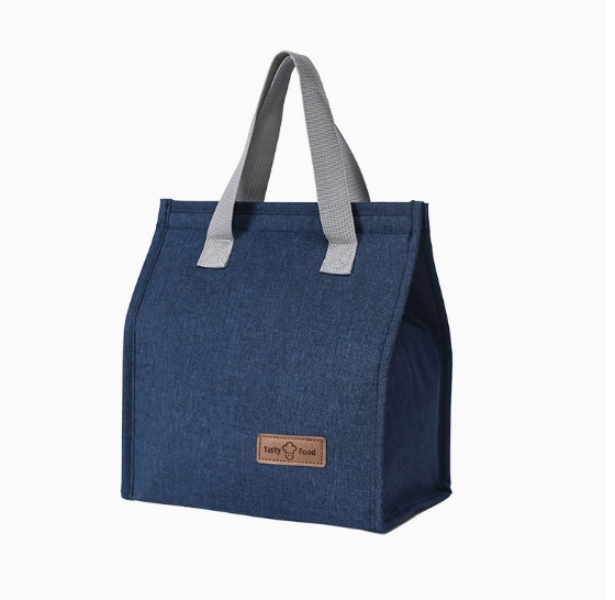 Portable Oxford Cloth Lunch Bag Insulated Cooler Bag for Students and Outdoor Use