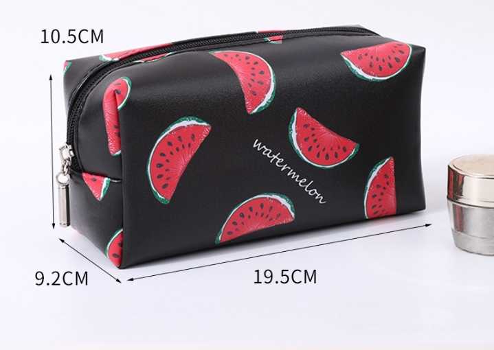 Minimalist Waterproof PU Cosmetic Bag Portable Makeup Organizer Travel Toiletry Pouch