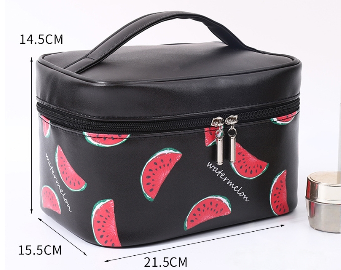 Minimalist Waterproof PU Cosmetic Bag Portable Makeup Organizer Travel Toiletry Pouch