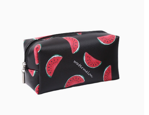 Minimalist Waterproof PU Cosmetic Bag Portable Makeup Organizer Travel Toiletry Pouch