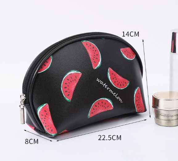 Minimalist Waterproof PU Cosmetic Bag Portable Makeup Organizer Travel Toiletry Pouch