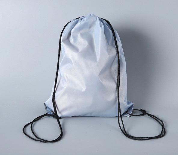 Polyester Drawstring Backpack Sports Gym Sack Bag Lightweight Outdoor Storage Bag
