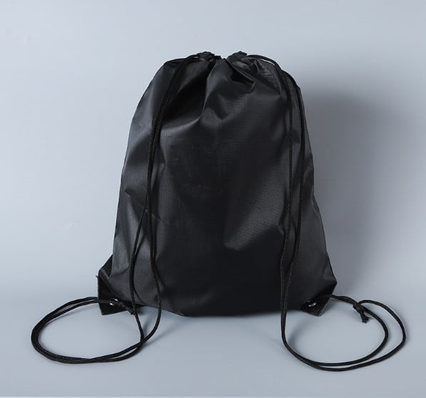 Polyester Drawstring Backpack Sports Gym Sack Bag Lightweight Outdoor Storage Bag